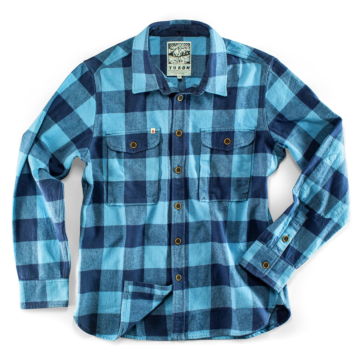 Yukon Flannel Field Shirt Blue - Image 6